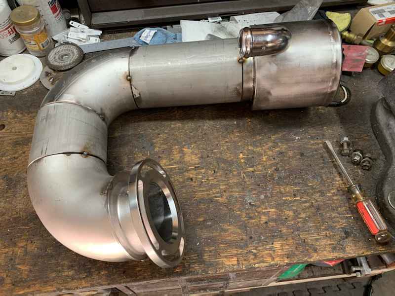 Port side tacked up