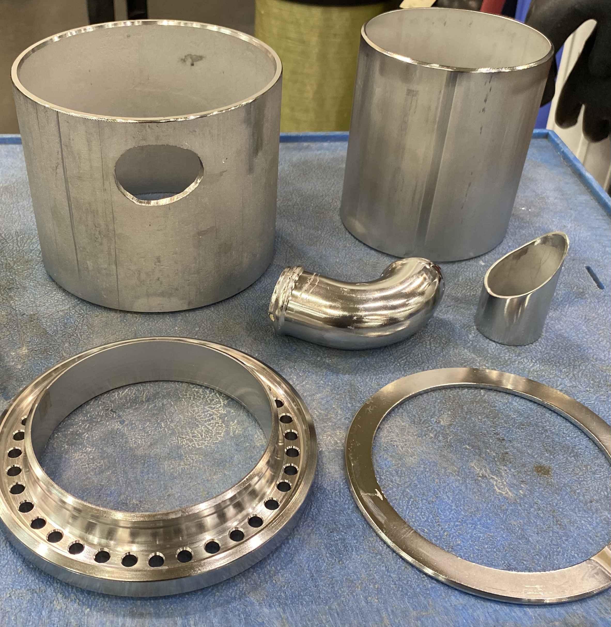 Machined mixer components