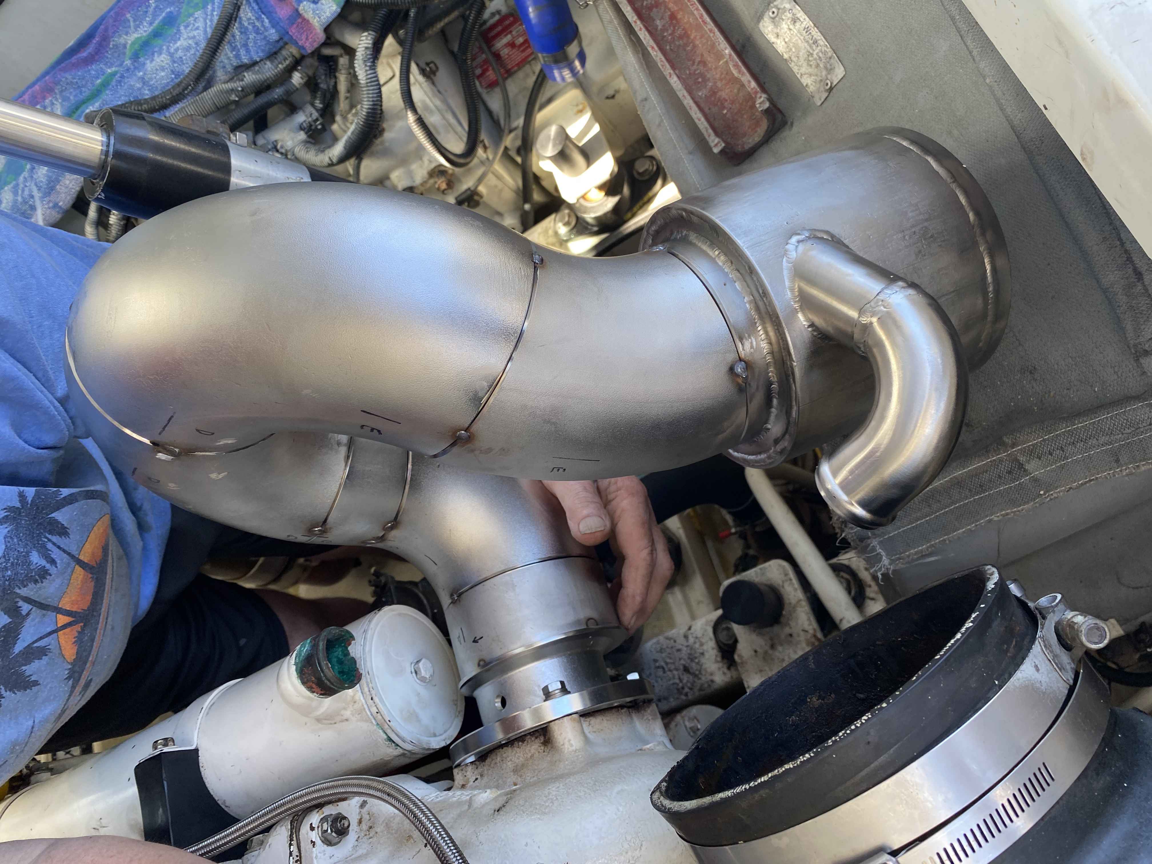 Starboard side fit check, tacked assembly